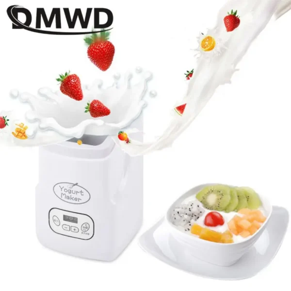 1L Automatic Yogurt Maker Temperature adjustable Multifunctional Leben Rice Wine Natto Caspian yogurt Fermenter With Timer EU US - Image 6
