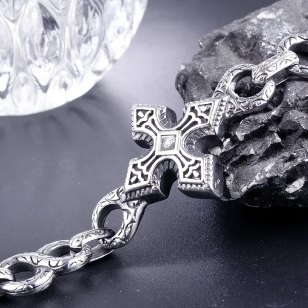 Bodybuilding Stainless Steel Men's Bracelet Chains - Image 3
