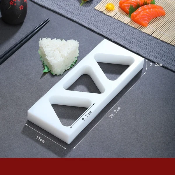 wooden white sushi mould Special flat wooden roller shutter sushi tools Bamboo rice pressing mould mat bento  sushi maker - Image 12