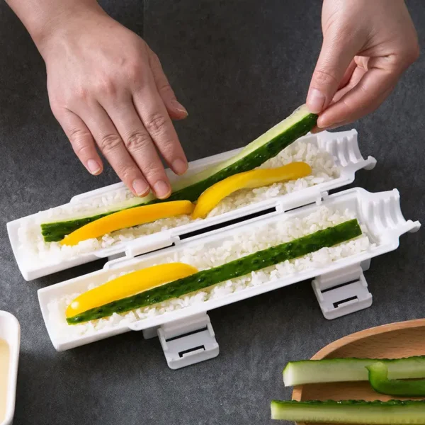 Quick Sushi Maker DIY Roller Rice Mold Meat Vegetable Rolling Mold Sushi Device Making Machine Bento Kitchen Accessories Gadgets - Image 4