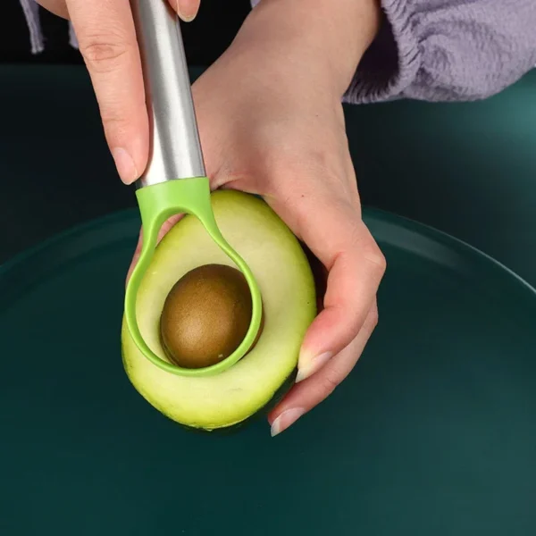 Avocado Knife Gadget Stainless Steel Cutter Kitchen Gadgets Fruit Cutting Artifact All for Kitchen and Home Dragon Fruit Slices - Image 2
