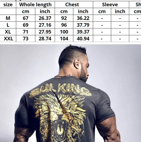 Men's Fashion Print Sports Casual Short Sleeve T-shirt Man Gym Running Training Elastic Bodybuilding Tops Workout Tights - Image 7