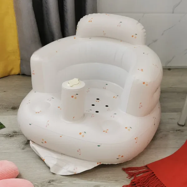 Baby Sofa Infant PVC Seat Child Learning Dinner Chair Portable Bath Stool Beach Armchair For Kids - Image 10