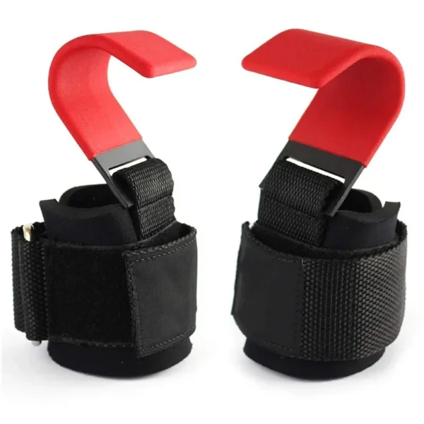 Weight Lifting Hook Grips With Wrist Wraps Hand-Bar Wrist Strap Gym Fitness Hook Weight Strap Pull-Ups Power Lifting Gloves - Image 6