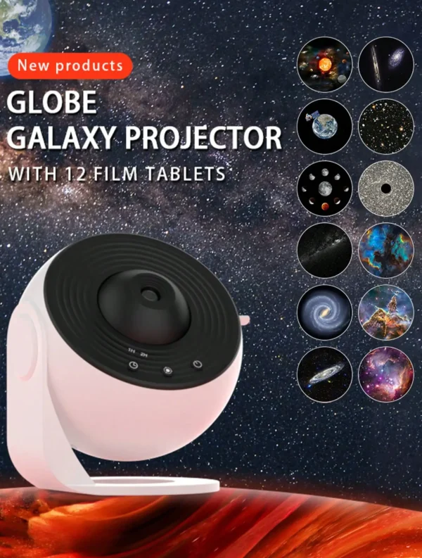 LED Night Light Galaxy Star Projector Light Colorful Galaxy Sky Projector 360° Rotation For Bedroom Decor Children Gift Party - Image 8