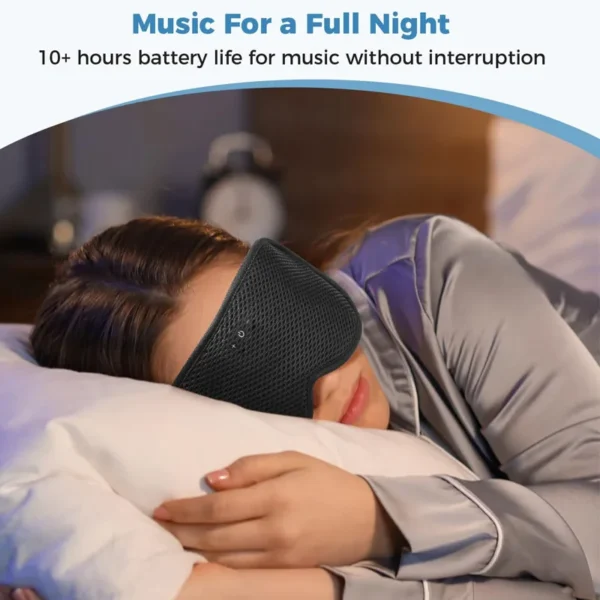 3D Wireless Sleeping Headphones FLYing Sleep Blindfold Soft Washable Bluetooth5.4 Music Headset Eyemask Handsfree Call Earphones Adjustable - Image 6