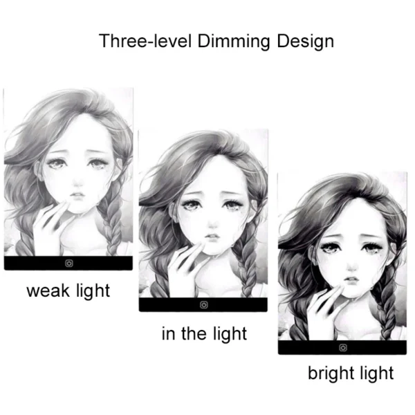 Led Drawing Copy Pad 3 Level Dimmable Board Table Animation Painting Educational Toys Gift Adjustable Light Notepad For Children - Image 4