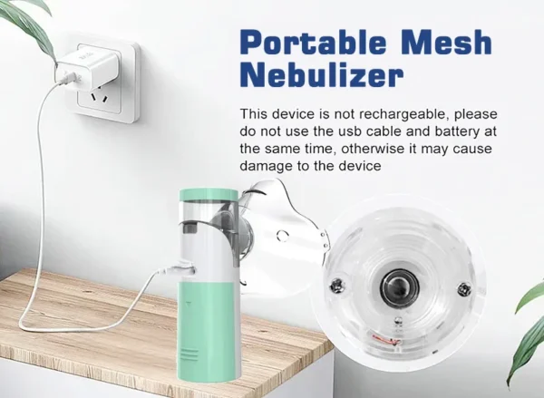 Medical Silent Mesh Nebulizer Handheld Asthma Inhaler Atomizer Children Health Care Mini Portable Nebulizer Humidifier - Image 19