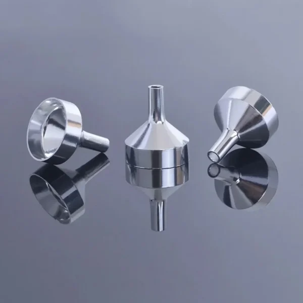 5Pcs Stainless Steel Mini  Funnel Kitchen Oil Liquid Funnel with Detachable Filter Wide Mouth Funnel for Canning Kitchen Tools - Image 2