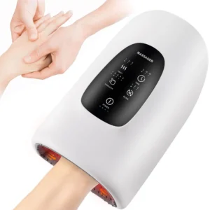 Hand Massager Air Compression Hot Compress Palm Acupoint Massager Finger Arthritis Numbness Muscle Relaxation
