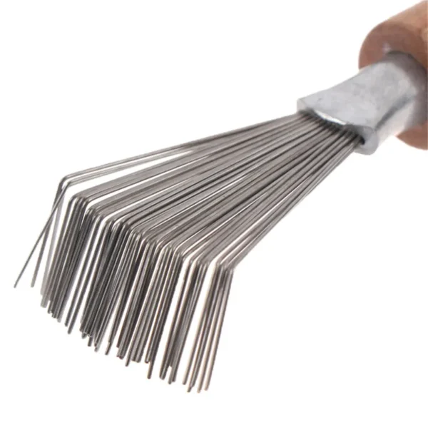 1PCS Wooden Comb Cleaner Delicate Cleaning Removable Comb Cleaner Tool Hair Brush Handle Embeded Tool - Image 22
