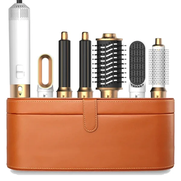 6 in 1 Hair Dryer Comb Brush Multifunctional Styling Set Curling Roller Straightener Hot Air Blow Styler Kit - Image 10