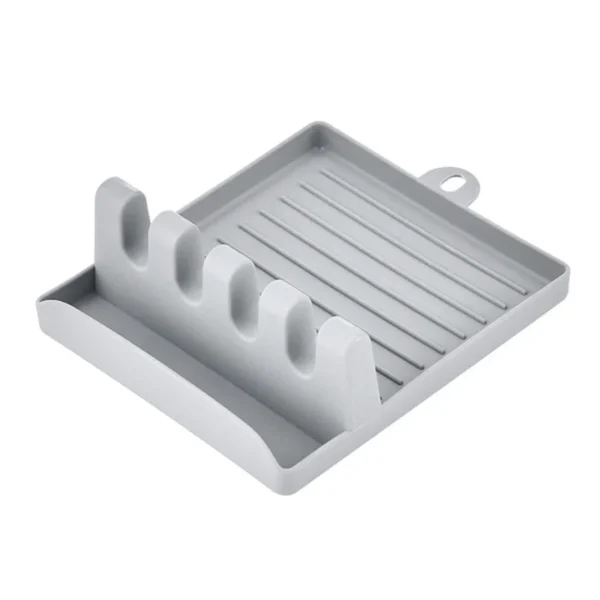 Kitchen Spoon Holders Fork Spatula Rack Shelf Organizer Plastic Chopsticks Holder Non-slip Spoons Pad - Image 9