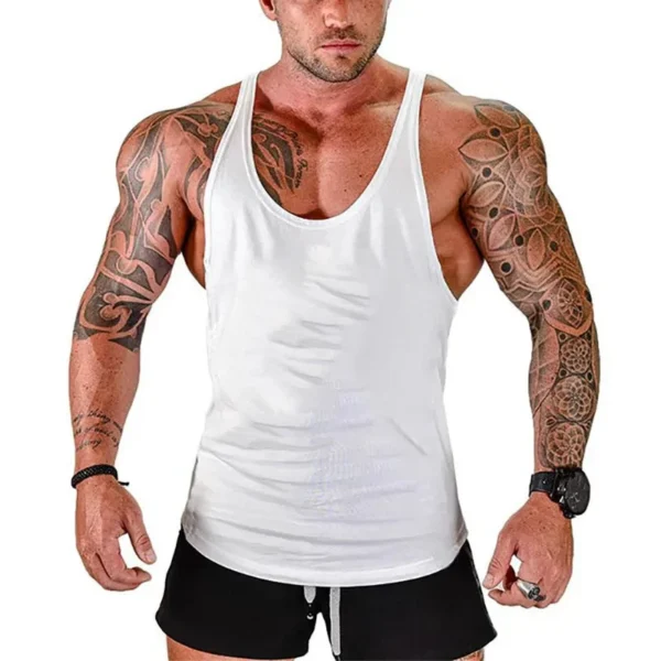 Gyms Men's Clothes Tank TopGym Bodybuilding and Fitness Stringer Clothing Workout Brand Singlets Shirt Muscle - Image 25