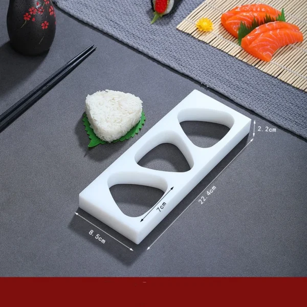 wooden white sushi mould Special flat wooden roller shutter sushi tools Bamboo rice pressing mould mat bento  sushi maker - Image 10