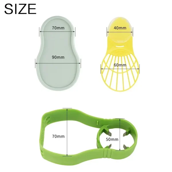 Avocado Slicer  3 In 1 Shea Corer Butter Fruit Peeler Cutter Pulp Separator Plastic Knife Kitchen Vegetable Tools - Image 24