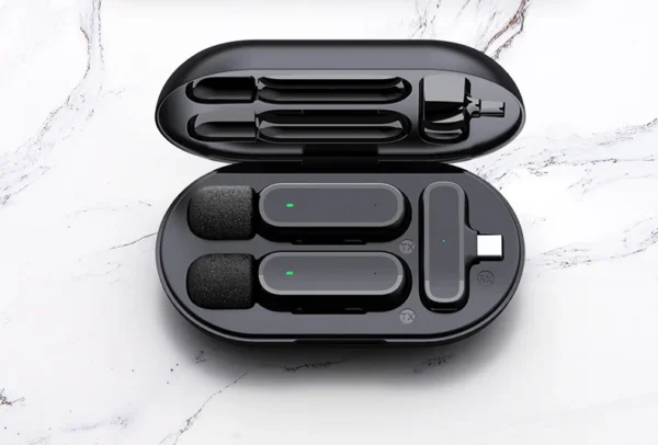 Xiaomi Mijia Wireless Lavalier Microphone with Charging Box Audio Video Noise Cancel Record Plug-and-Play Mic for IOS Android - Image 12
