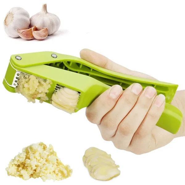 2-in-1 Multifunctional Garlic Press For Pressing Mash Garlic And Sliced Garlic,Vegetable Squeezer For Home Cooking Masher Tool - Image 8