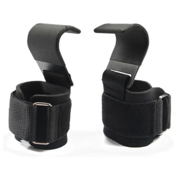 Weight Lifting Hook Grips With Wrist Wraps Hand-Bar Wrist Strap Gym Fitness Hook Weight Strap Pull-Ups Power Lifting Gloves - Image 8