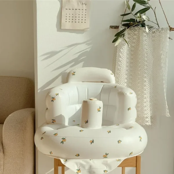 Baby Sofa Infant PVC Seat Child Learning Dinner Chair Portable Bath Stool Beach Armchair For Kids - Image 28