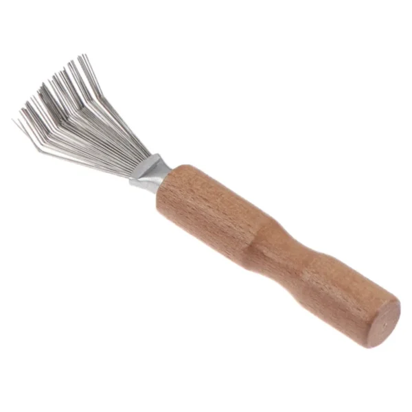 1PCS Wooden Comb Cleaner Delicate Cleaning Removable Comb Cleaner Tool Hair Brush Handle Embeded Tool - Image 17