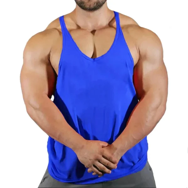 Gyms Men's Clothes Tank TopGym Bodybuilding and Fitness Stringer Clothing Workout Brand Singlets Shirt Muscle - Image 24