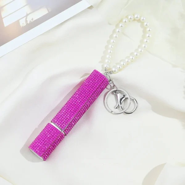 perfume keychain Spray Bottle Portable Empty Perfume Bottle Keychain Refillable Glitter Cosmetic Container New - Image 10