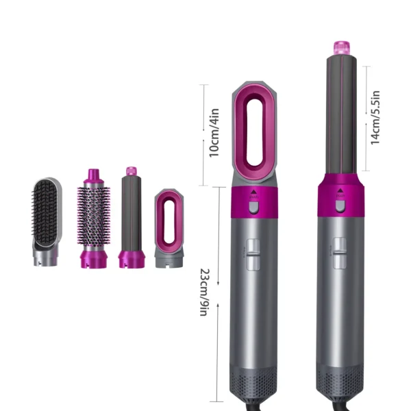 2025 New 5 in 1 Hair Dryer Hot Comb Set Professional Curling Iron Hair Straightener Styling Tool For Airwrap Hair Dryer NEW - Image 11