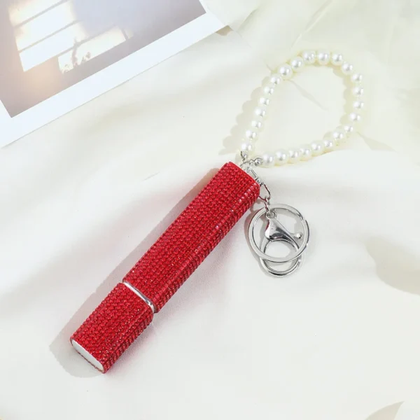 perfume keychain Spray Bottle Portable Empty Perfume Bottle Keychain Refillable Glitter Cosmetic Container New - Image 9