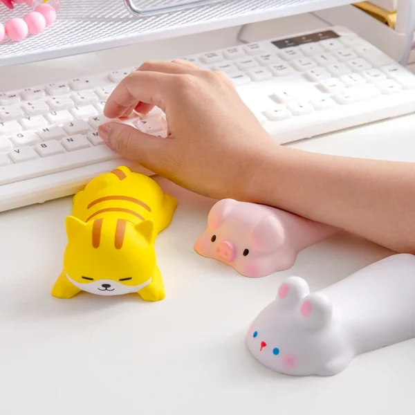 New Cute Cartoon Mouse Pad Comfort Computer Wrist Rests Toys Support Cushion Desk Keyboard Wrist Pad Hand Pillow Office Supplies - Image 4