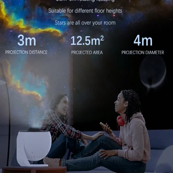 LED Night Light Galaxy Star Projector Light Colorful Galaxy Sky Projector 360° Rotation For Bedroom Decor Children Gift Party - Image 6