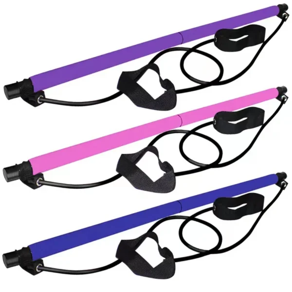 Pilates Stick Multi functional Fitness Stick Yoga Pilates Equipment Home Elasticity Exercise Training Hip Pulling Rope - Image 6