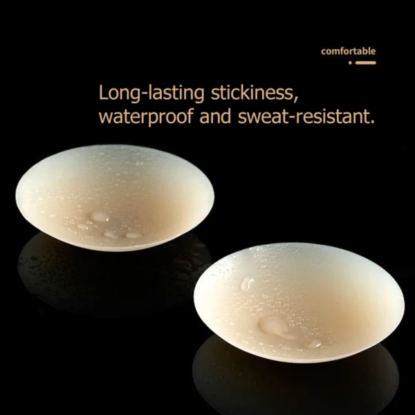 8cm No Glue Sticky Nipple Cover Plunge No Trace Invisible Bra Silicone Nubra Stickers Accessories Breast Pads Pasties Soft - Image 3