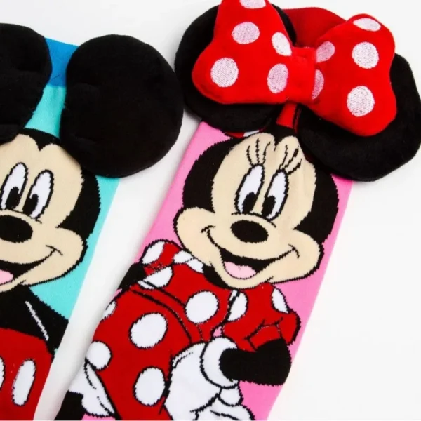 Disney Mickey Kids Soft Comfortable Fashion Cute Cartoon Creative Pattern Over the Knee Trend Holiday Socks Accessories Gifts - Image 3