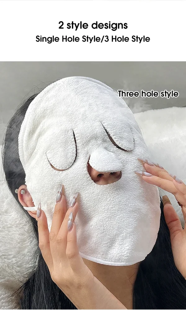 Hot compress towel hanging ear soft skin-friendly steam heating cold hot compress face towel wet compress irrigation face towel - Image 11