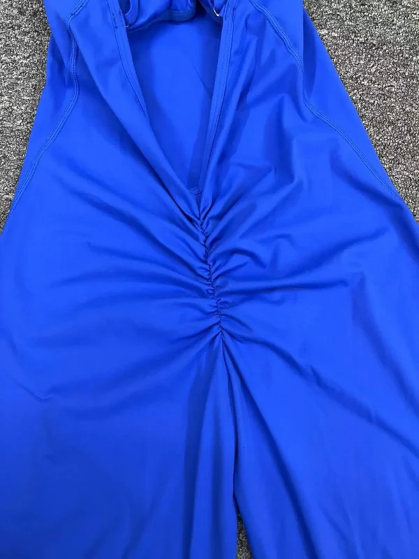 Wholesale Fitness Overalls Flared Sports Jumpsuit Women Sportswear 2024 Tracksuit Sport Outfit for Woman Gym Set Blue Red 44081 - Image 17