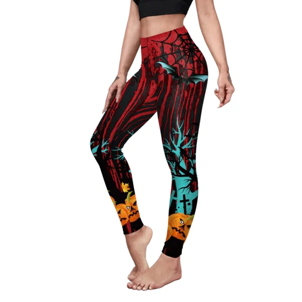 [You're My Secret] Sexy Spider Web Funny Pattern 3D Print Women Pants High Waist Fashion Slim Fitness Elastic Halloween Leggings - Image 9