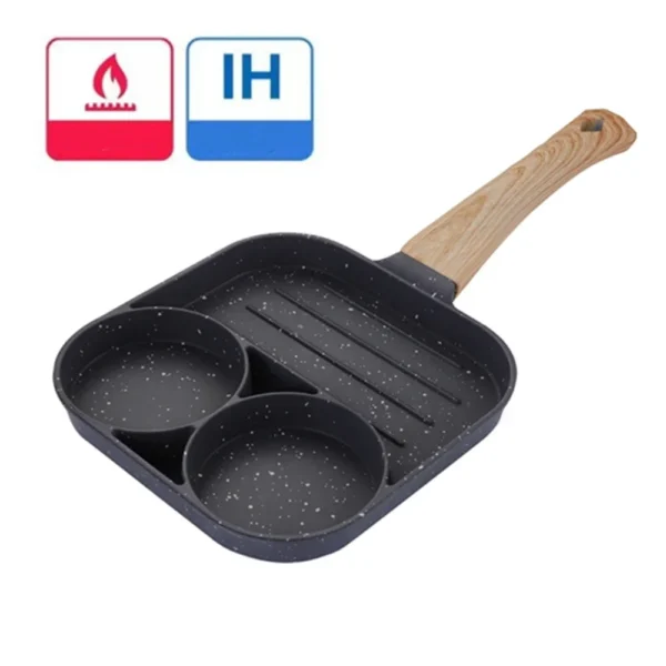 2/4-Hole Breakfast Maker Cookware Pan Frying Pot Pan Thickened Omelet Pan Non-stick Egg Pancake Steak Pan Cooking Egg Ham Pans - Image 7