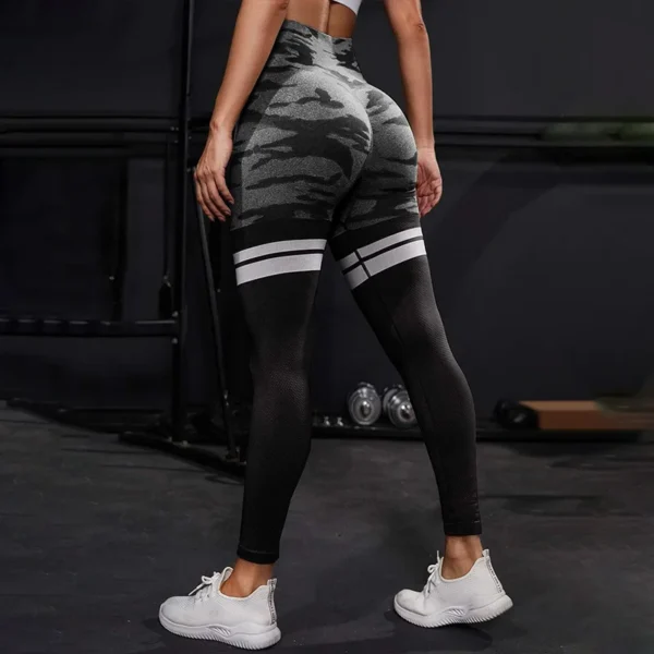 Workout Leggings for Women Seamless Scrunch Butt Lifting Leggings Booty High Waisted Yoga Pants Comfort Tights - Image 3